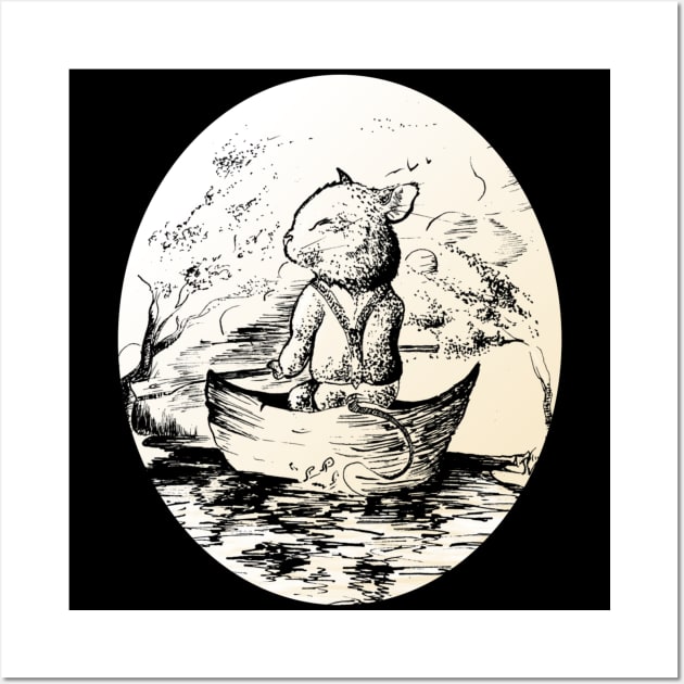 The river rat - Children's book inspired designs Wall Art by STearleArt